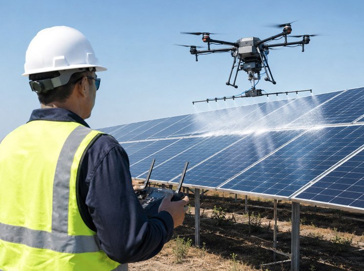 Limpieza de fachadas con drones para edificios y superficies verticales en Ripollet Limpieza con dron rápida y segura en Ripollet